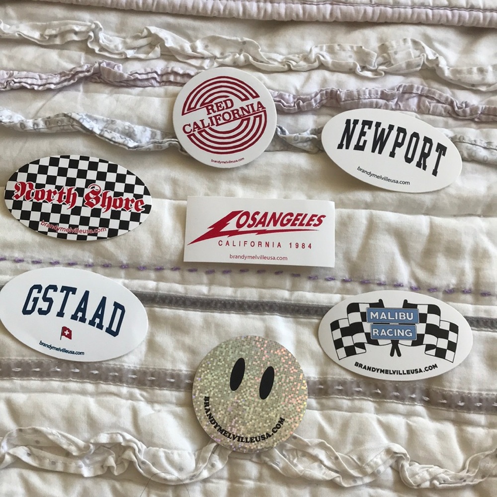 BRANDY MELVILLE STICKERS (7 count)